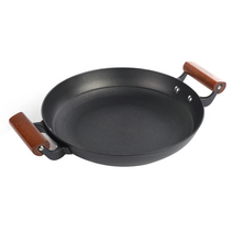 지스페로 무쇠 주물 우드 핸들 양수 전골팬, 28cm, 1개