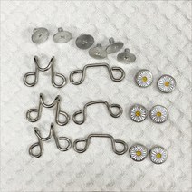 셀프 허리조절 수선 단추 치마 나사형 3p, 민들레꽃, 1세트