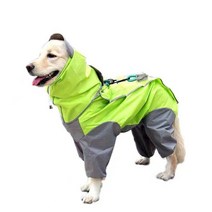 도그월드 반려동물 소형견 중형견 대형견 올인원 우비, 그린