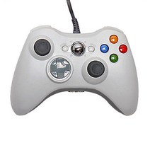 XBOX360 유선 게임패드 화이트, 1개