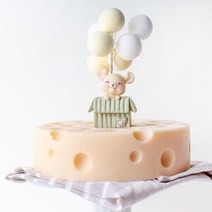 앵글띵 생일케이크 원형치즈 실리콘 몰드 대