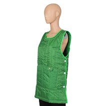 레뷰가운 겨울 누빔 원피스 앞치마 M AE188, 그린, 1개