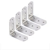 ETShop 둥근 스텐 꺽쇠 기본형 대형 85 x 85 x 38mm, 4개