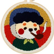 생활의지혜 펀치니들 프랑스 자수 만들기 재료 세트, 1세트, 54 반고흐