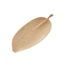 고급우드 나뭇잎접시 느티나무 광면, 원목색