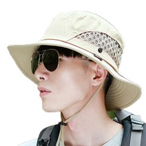몬테로 남녀공용 고급등산모자 사파리 야외활동 여름 낚시모자, 베이지