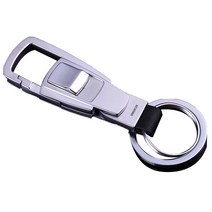 어반카 더블링 가죽키링, 1개, 실버
