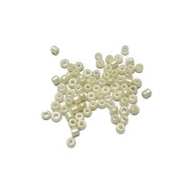 비즈 공예 펄 씨드 2mm 크런치 슬라임 재료, 화이트, 500g