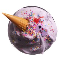 팔레트슬라임 수제 DIY 젤라또 슬라임 150ml + 미니체리 + 아이스크림콘 + 게임기파츠 + 스프링클, 팔레또