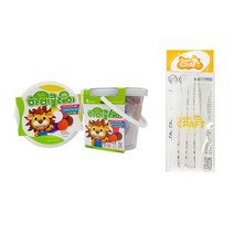 하비클레이 500g x 2p + 점토 도구 5종 세트, 갈색(클레이)