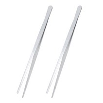 매트 요리 핀셋 30cm, 실버, 2개
