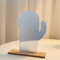 감성 인테리어 소품 아크릴 탁상거울 선인장, 혼합색상