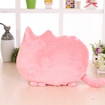 마음이음마켓 고양이 소파쿠션, 핑크