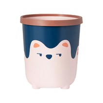 허그베어 쓰레기통 S, 핑크, 1개