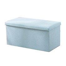 마음이음마켓 스툴 수납함 48 x 30 x 30 cm, 블루