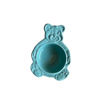 라포유 곰 디자인 디저트 샐러드 도자기 그릇, 블루, 1개