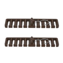 10칸 벨트 수납 걸이, 브라운, 2개