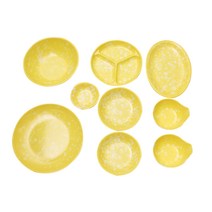 DM 캠핑 감성 식기 포차 세트, 옐로우, 1세트