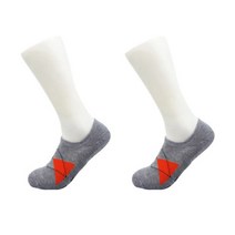 뉴탑 남성용 맨즈 다이아몬드 페이크삭스 일반형 2켤레, GRAY