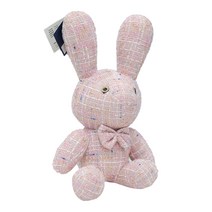 네이처타임즈 고급 토끼 봉제 인형, 핑크, 28CM