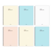 더오픈하우스 그리드 노트 5mm 23-5823, 랜덤 발송, 6개