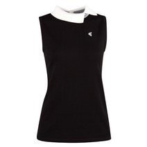 럭스골프 여성 카라 니트 조끼 LB1A504W