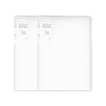 루미미루 a4 투명 폴더 20페이지 320 x 310 mm, 화이트, 2개