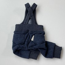 바이담수미 강아지 꼬마기모 멜빵 올인원, 네이비