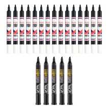 모나미 유성매직 15p + 유성매직 슈퍼 5p 세트, 흑색, 1세트