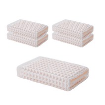 마켓피아 와플 스퀘어 코튼 타올, 06 라이트 핑크, 5개