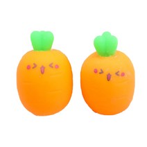 호탱감탱 클레이 찐득볼 당근 말랑이 2p, 혼합색상