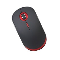 티지아이씨컴퓨터 블루투스 무소음 무선 마우스 NX-BT102, 블랙레드
