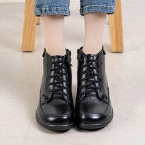 여성용 캐주얼 가죽 워커 앵클부츠 89441