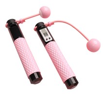 허니키니 2in1 카운터 스마트 줄넘기, 핑크