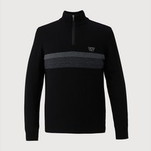 남성용 골프 원포인트 방풍 하프 터틀넥 니트 MIGBHXW9511