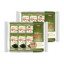 삼육김 들기름으로 구운 광천김 16p, 2개, 64g