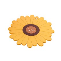 해바라기 꽃 냄비받침 M, 01 노란색, 1개