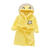 스타빈 아동용 패턴 후드 목욕가운 120호, 옐로캣, 1개
