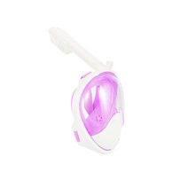 이츠라이프 풀페이스 파노라마 스노클링 마스크 3세대 + 장비 + 컵홀더 세트, 핑크