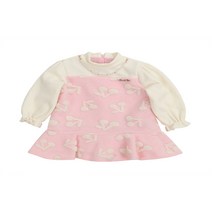 프렌치캣 여아용 앵두 자카드 원피스