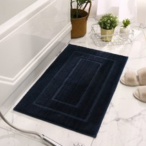 빈앤코 극세사 주방 욕실 미끄럼방지 매트, 다크네이비