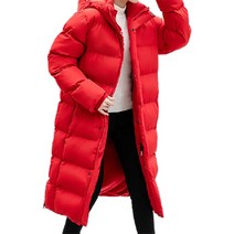 루나글램 여성용 패션 캐주얼 롱 패딩