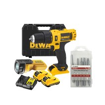 디월트 12V MAX 컴팩트 충전 햄머 드릴 DCD716D2T + 가정용 드라이버 비트 세트, 1세트