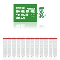필터클래스 퓨어레인 주방 핸디형 염소완화 개별포장 호환필터, 12개