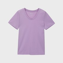 미카이브 여성용 U넥 반팔 티셔츠 HWTS020C