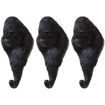 아필코 벽걸이 동물후크 3p, 고릴라, 3개
