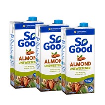 세니테리엄 아몬드 밀크 언스위트, 1000ml, 3개