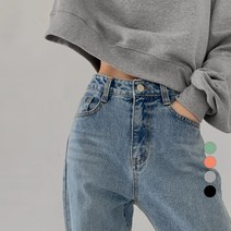 바블링브룩 여성용 레글런 세미 크롭 맨투맨