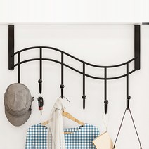 매드크레이지 행거 도어 후크, 검정, 1개