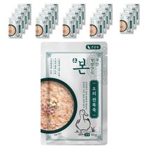 본 영양간식 강아지 전복죽 80g, 20개, 오리맛